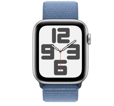 Nieuwe Apple Watch serie 9 45mm Silver, Winter blue band. Nieuw, gesealde doos.