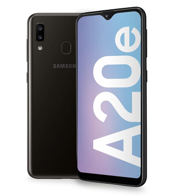 Refurbished Samsung A20e 32Gb. Zwart. Lichte gebruikssporen. 