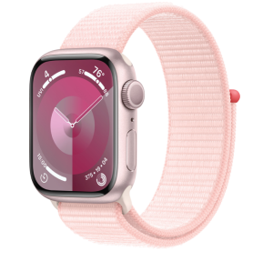 xxRefurbished Apple Watch serie 9 41mm Pink. Roze sportband. Nieuwstaat.