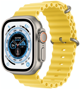 Refurbished Apple Watch ULTRA 49mm + cellular. Gele Trailloop. Nieuwstaat.